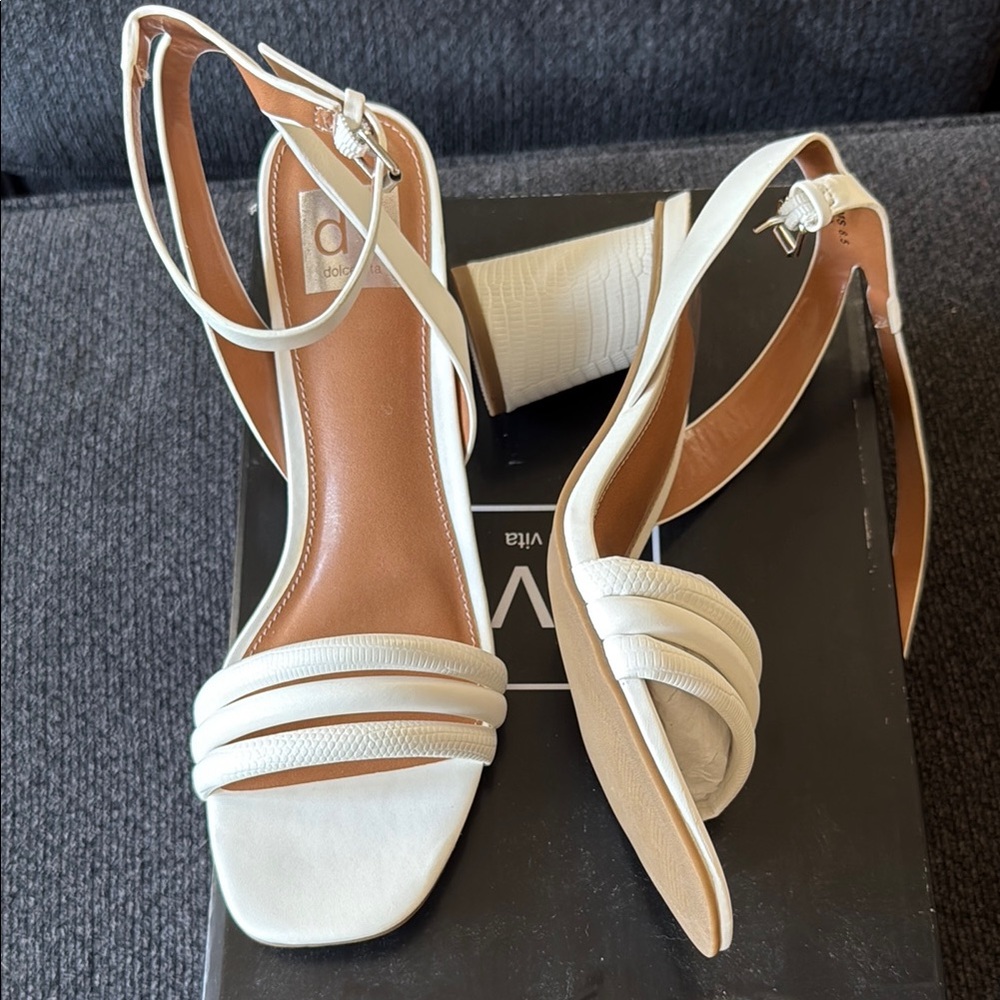 Dolce vita white sandals